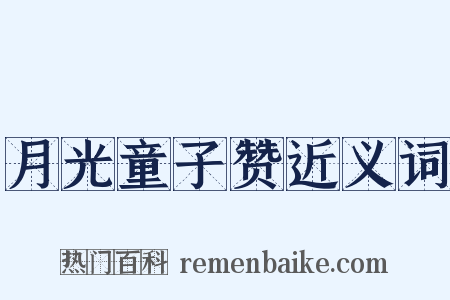 月光童子赞近义词是什么意思的图片